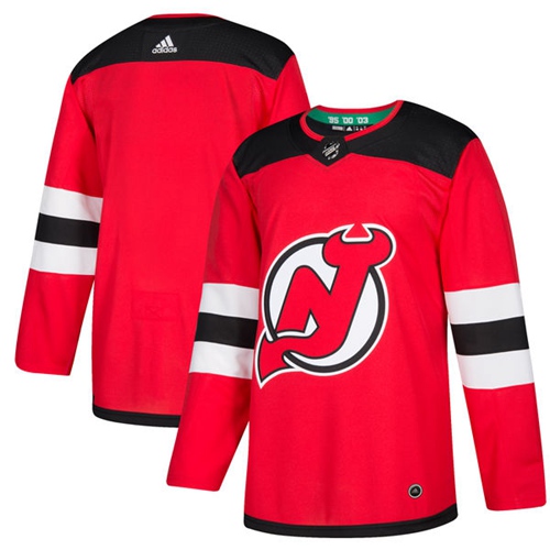 Adidas New Jersey Devils Blank Red Home Authentic Stitched Youth NHL Jersey->youth nhl jersey->Youth Jersey